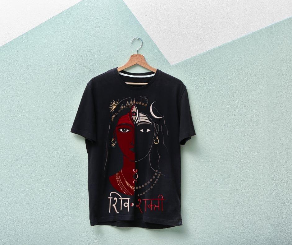 शिव शक्ति Oversize  T-shirt - Image 2